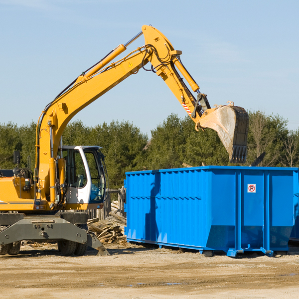 what size residential dumpster rentals are available in Wheelersburg Ohio